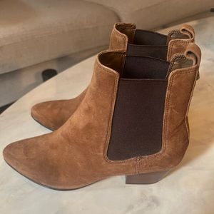 Sam Edelman brown suede booties sz 7.5 nwot